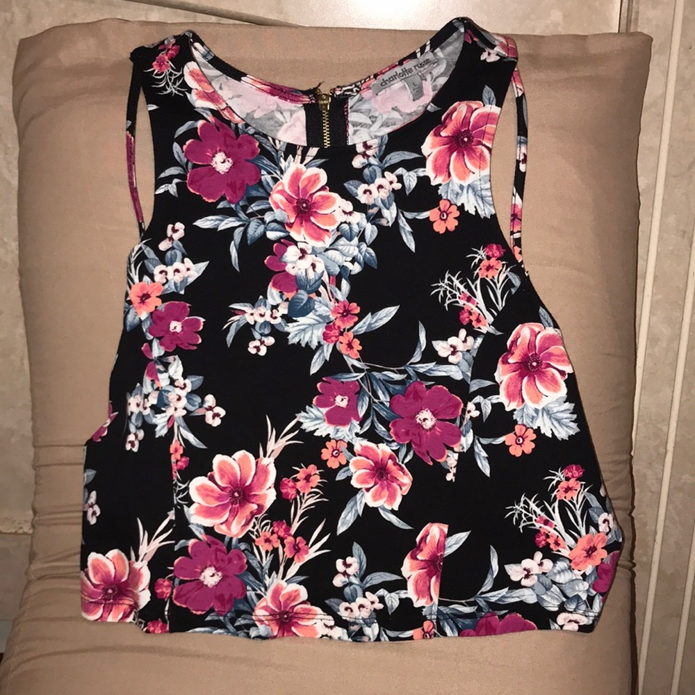 Flower crop top